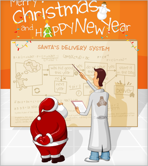 Saturized Christmas card newsletter